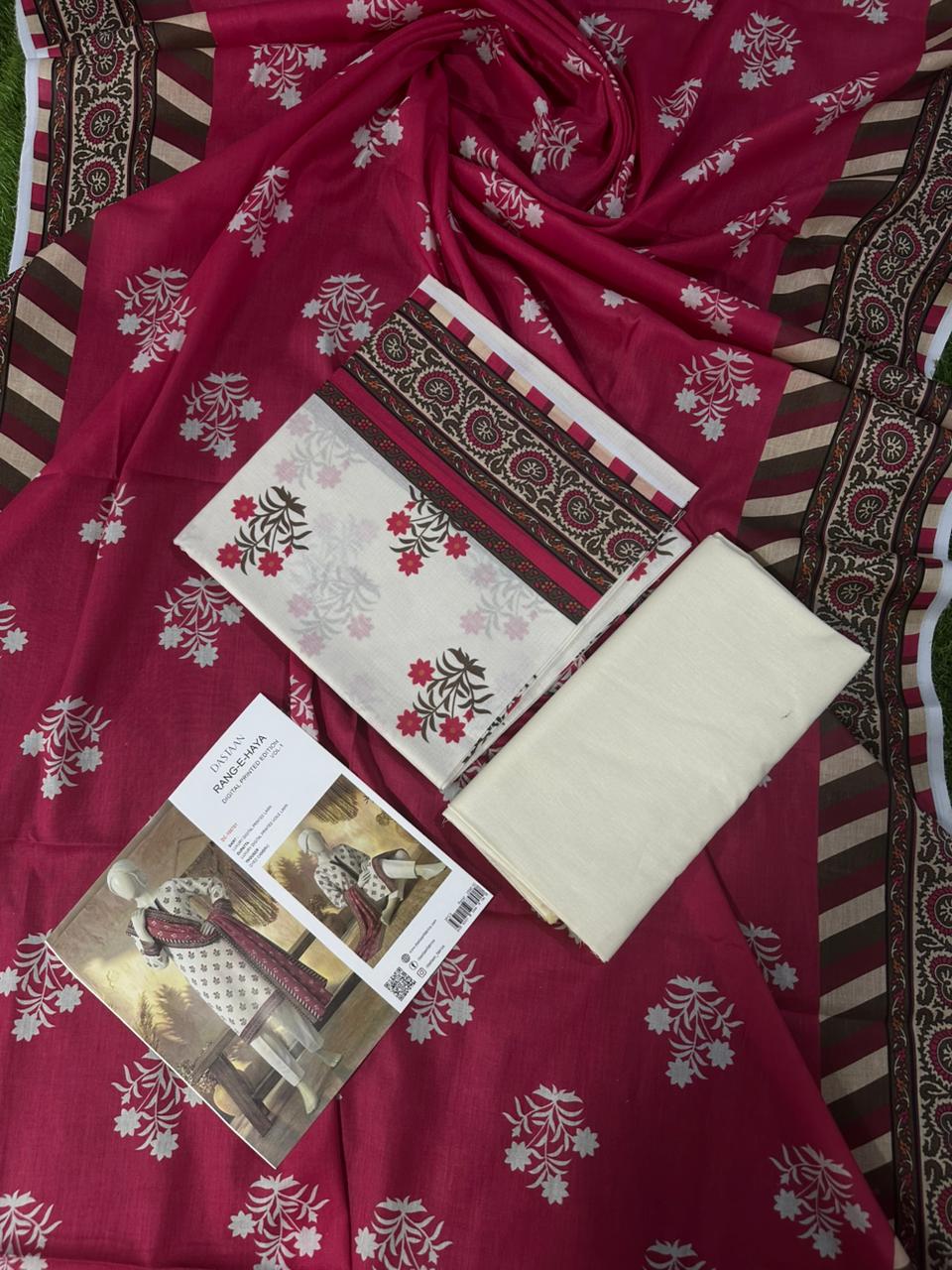 Rang e Haya by DASTAAN Lawn Unstitched Lawn 100% Original Lawn 3 Pieces ❤️🔥