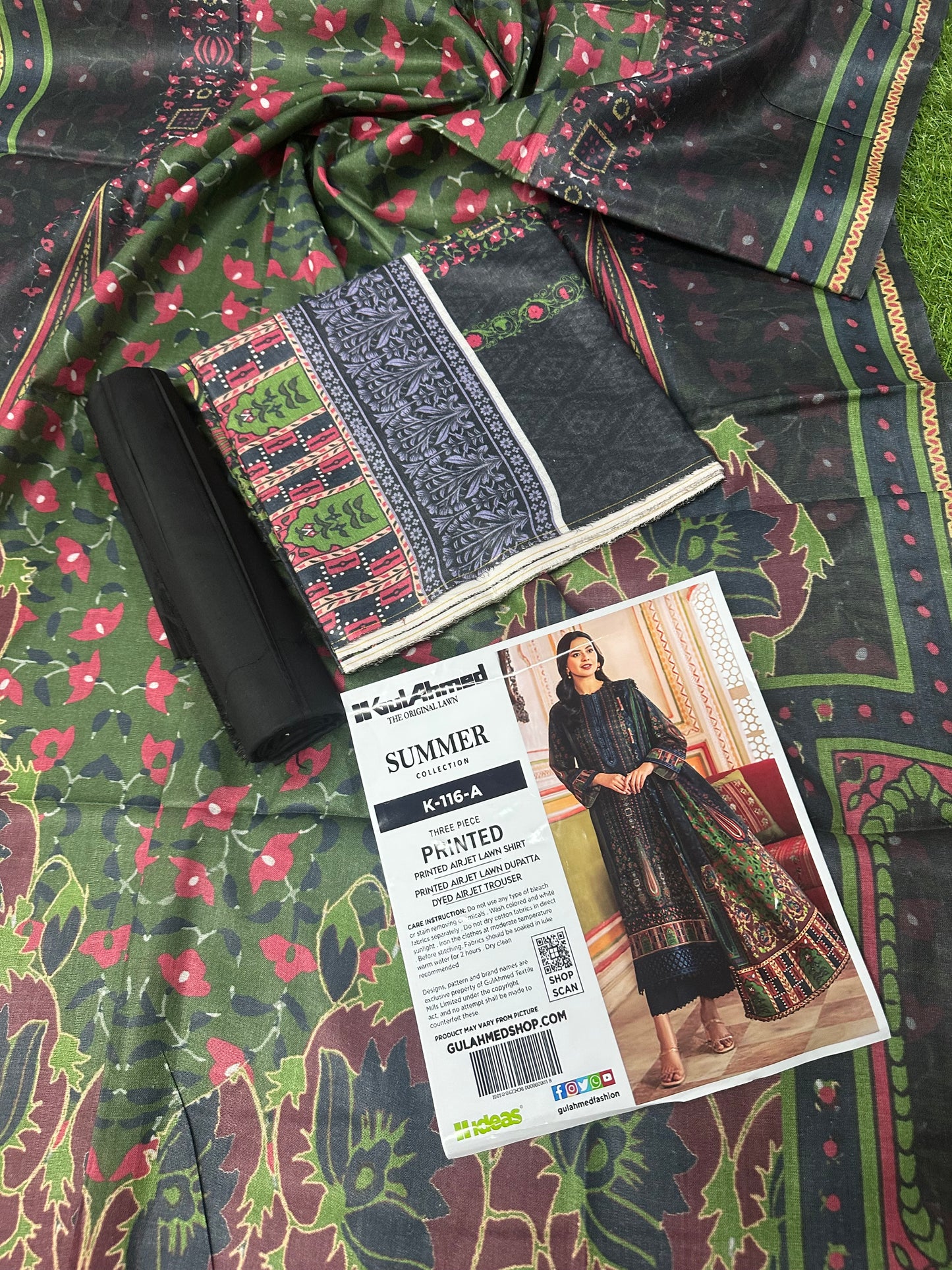 GulAhmed Unstitched Lawn 3 Pieces in Wholesale Price 🔥🧡