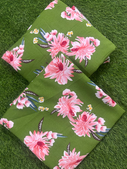 Unstitched Printed Linen 2 Piece Stock Available ❤️
