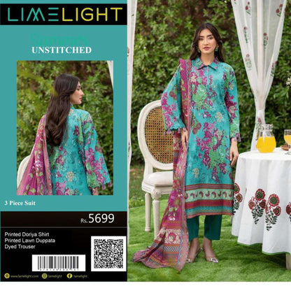 🌼 LIMELIGHT BANADORA 3PCS 🌼  2026 ☀️💎 3 Piece Unstitched Lawn 💎