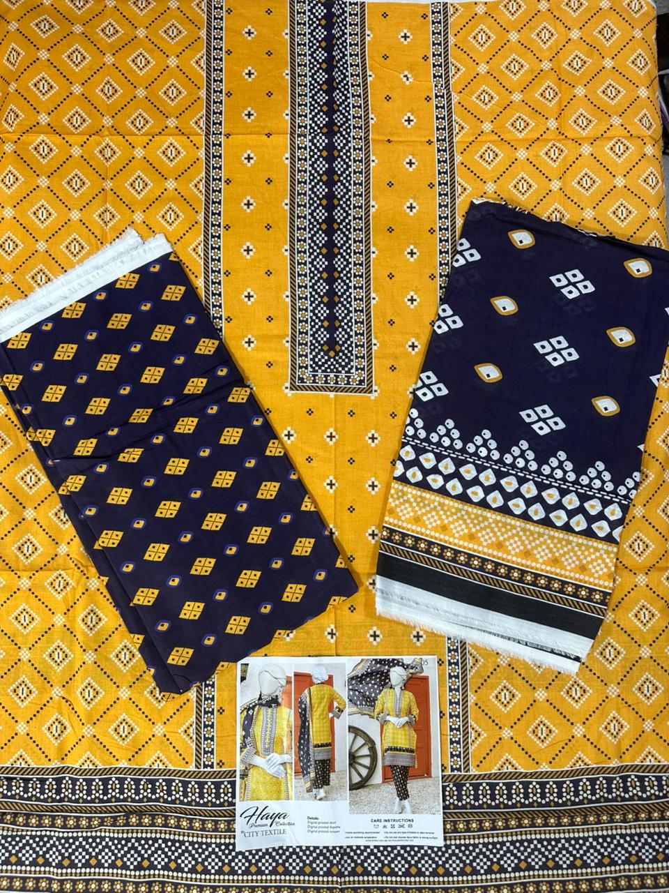 HAYA 100% Original 🌷 3PC Unstitched In Wholesale Price 😱❤️