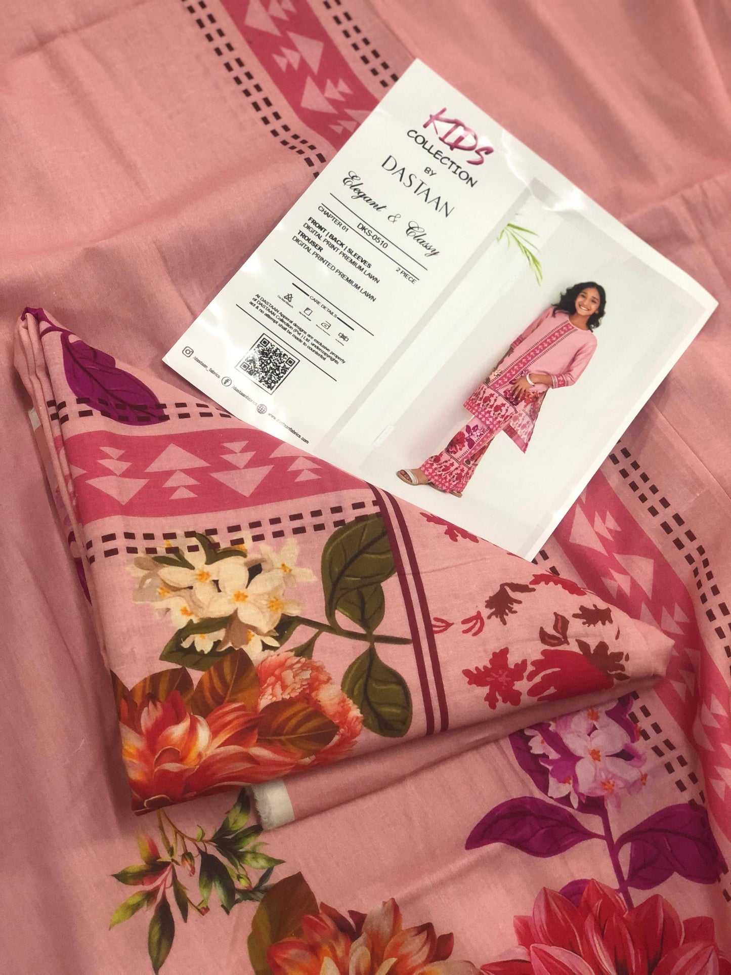 DASTAAN Unstitched Kids Collection Lawn 2 Piece 💕👧