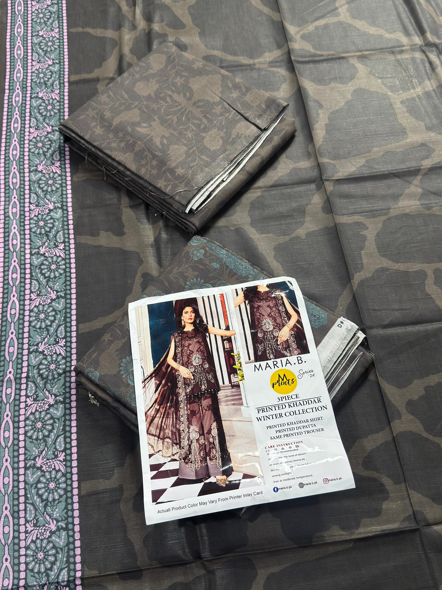 Maria.B 3-Piece Unstitched  Khaddar Collection 2026 🔥🧡