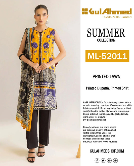🌸 GulAhmed Summer Collection 2025 🌸 Premium 3 Piece Unstitched Lawn Suits featuring elegant digital prints and soft dyed cotton trousers.