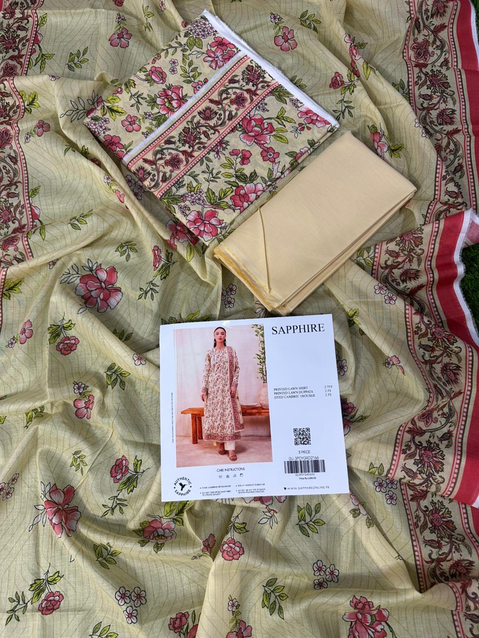 🌺 SAPPHIRE Unstitched Lawn 3 Piece 😱✨ New Arrival 2026🌺