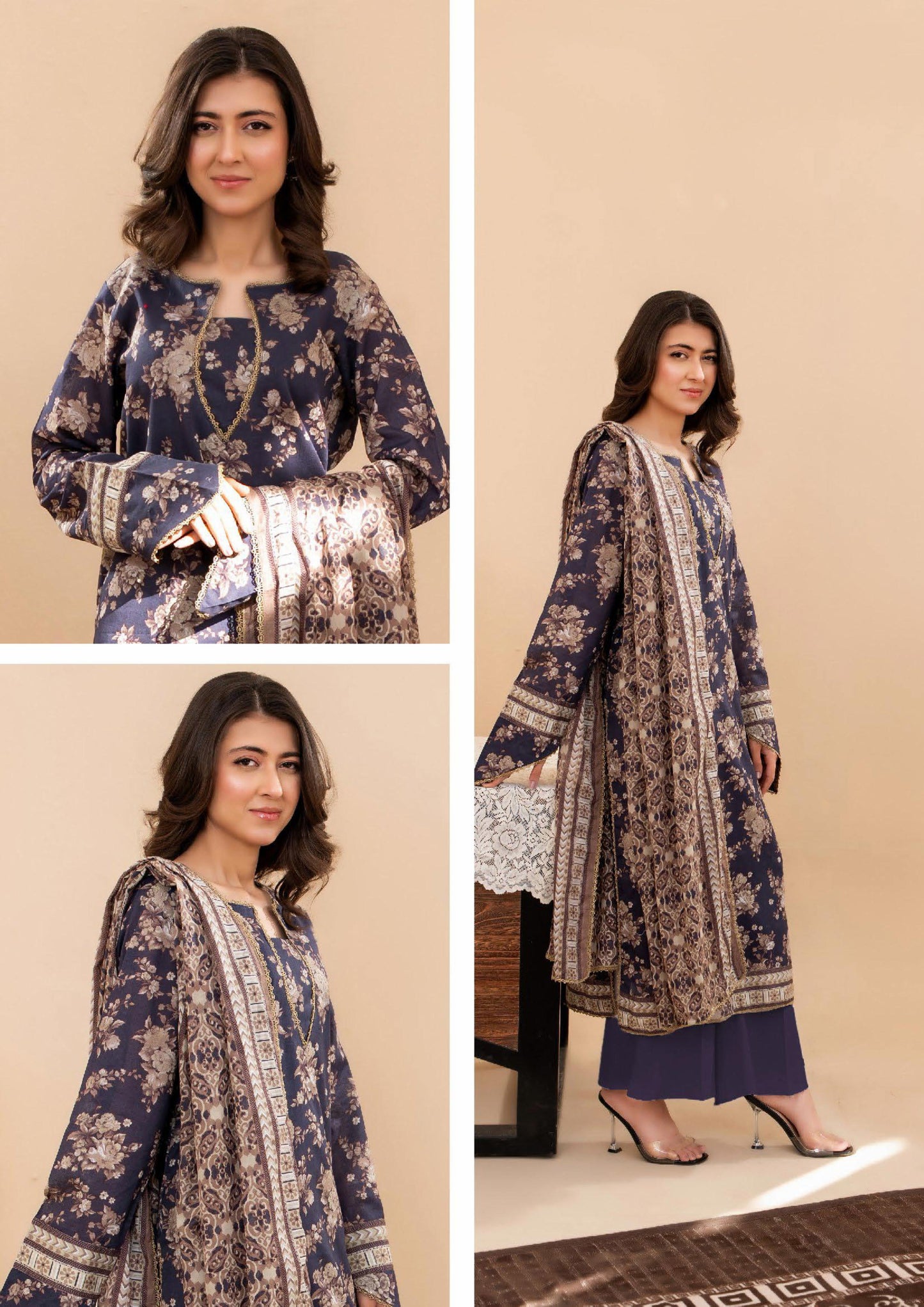 ZESH Unstitched Lawn 100% Original 3 PCs Suit In WHOLESALE PRICE 💯✨