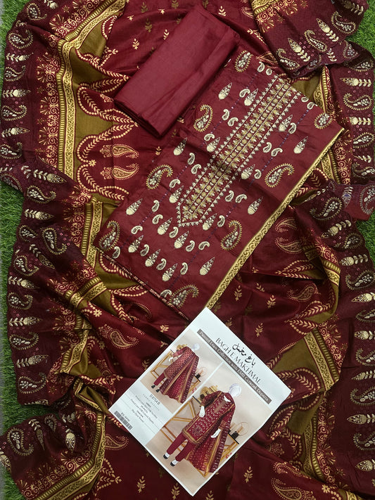 Bagh e Makhmal D-8754-B Embroidered 3Pcs