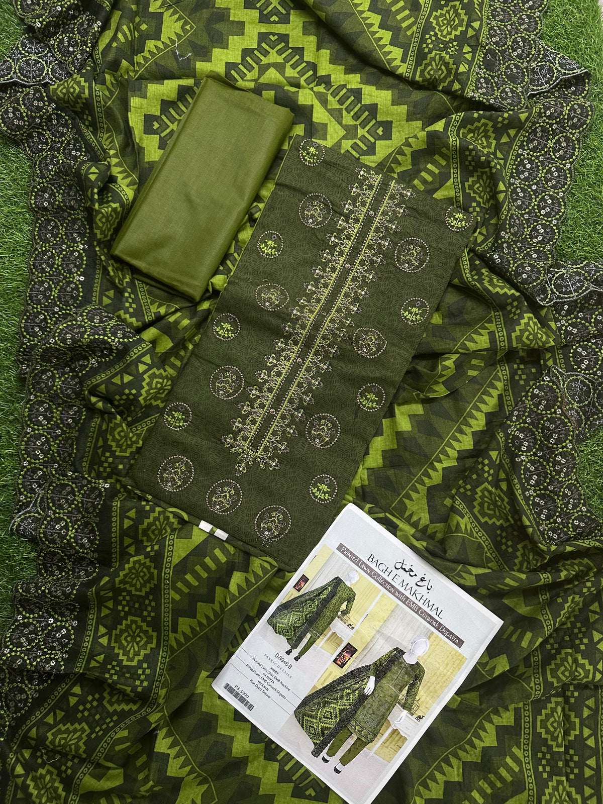 Bagh e Makhmal D-9948-B Embroidered 3Pcs