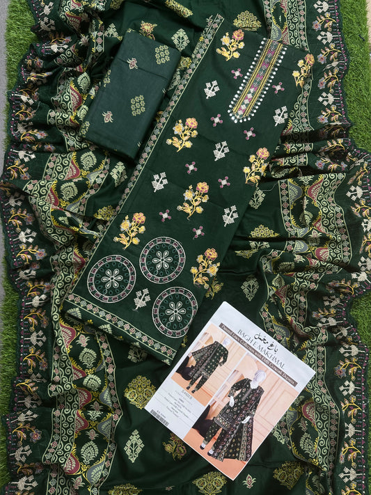 Bagh e Makhmal D-4422-B Embroidered 3Pcs