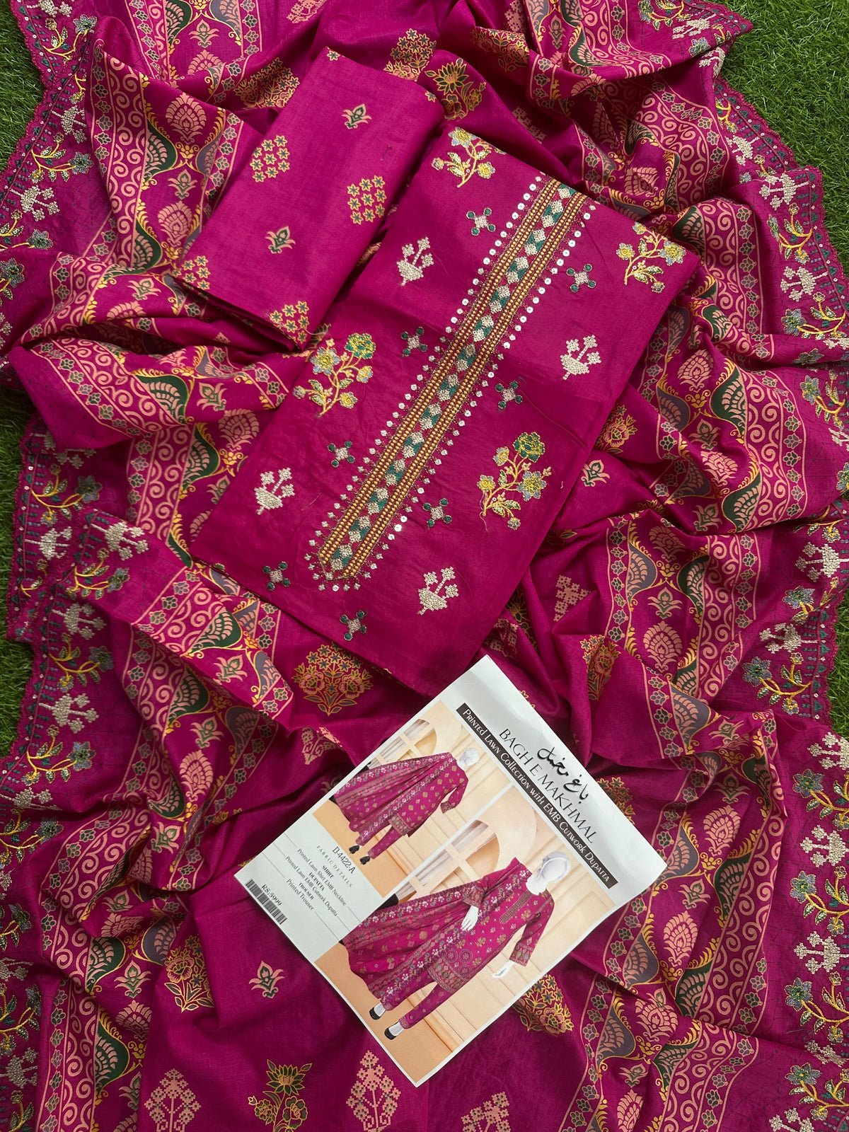 Bagh e Makhmal D-4422-A Embroidered 3Pcs