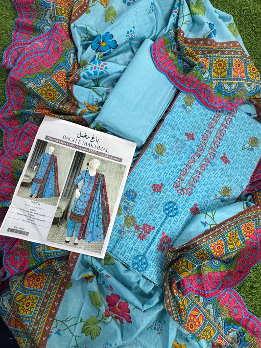 Bagh e Makhmal D-991-B Embroidered 3Pcs