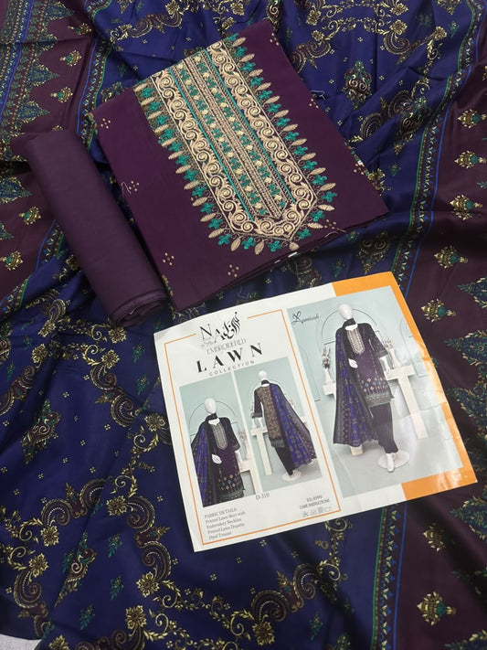 Noor E Azal D-310 Embroidered 3Pcs