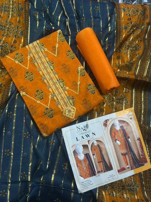 Noor E Azal D-302 Embroidered 3Pcs