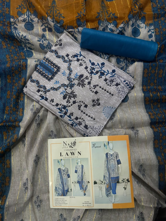 Noor E Azal D-215-A Embroidered 3Pcs