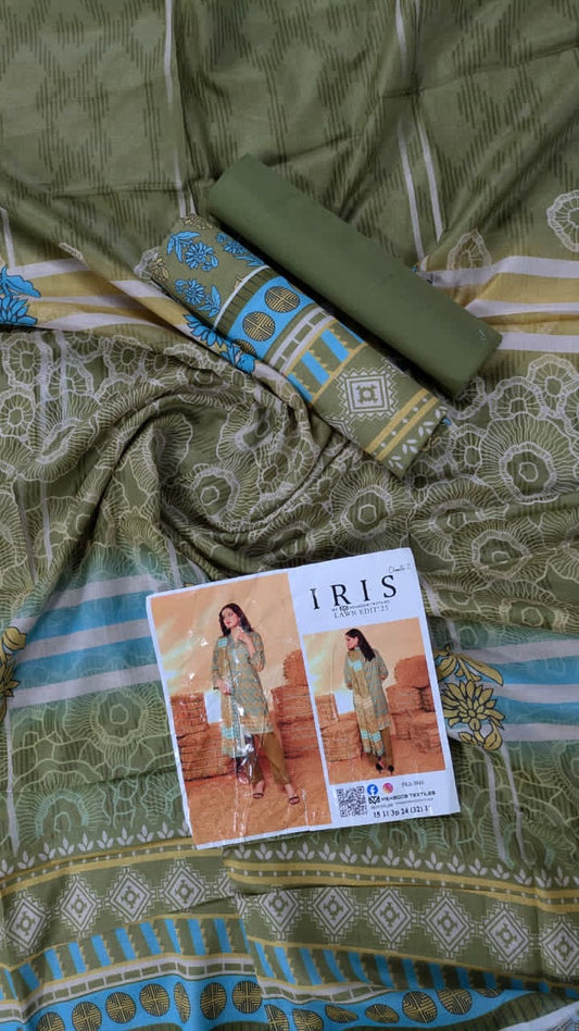 Iris Lawn 3Pcs Unstitched Collection