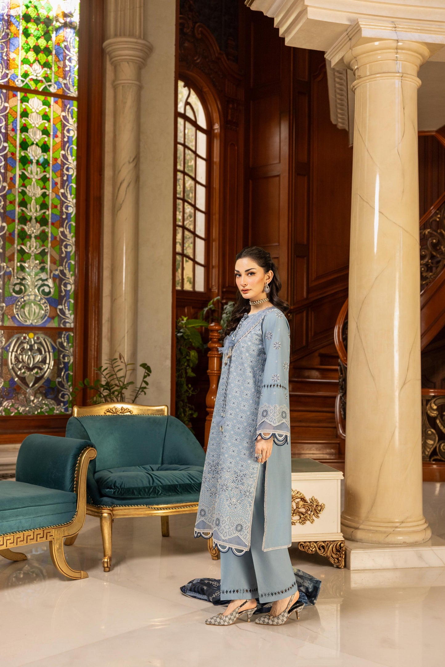 🌸✨ Zellbury Signature Unstitched Fancy Chikankari Luxury 3 Pieces ✨🌸