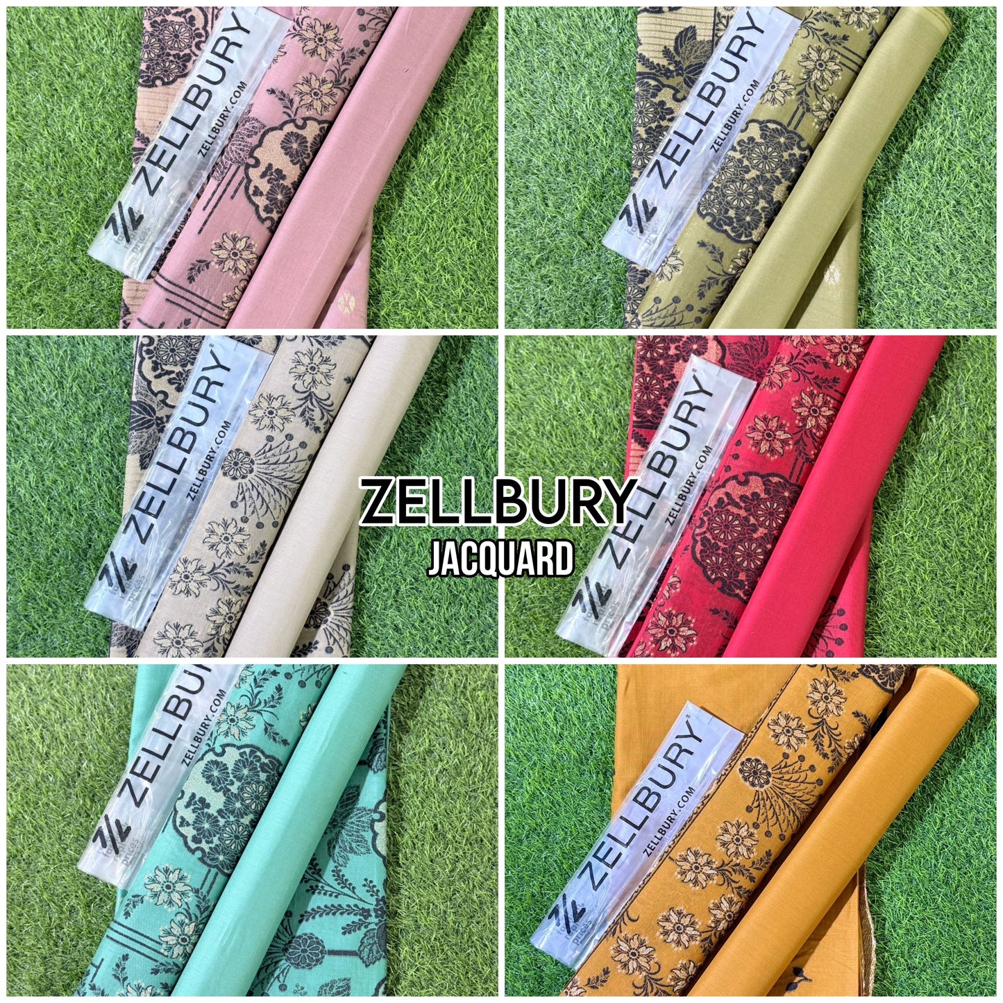 ✨ Zellbury Unstitched Jacquard 3-Piece Collection ✨ VOl-II