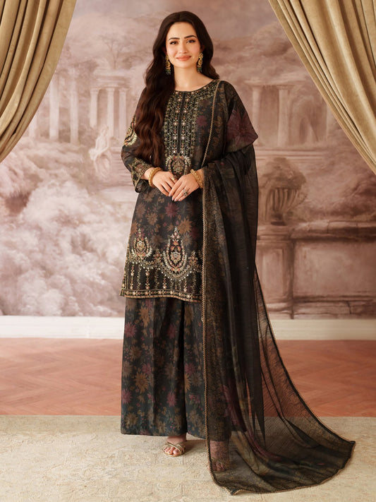 Mohagni Black 3PC Emb Lawn