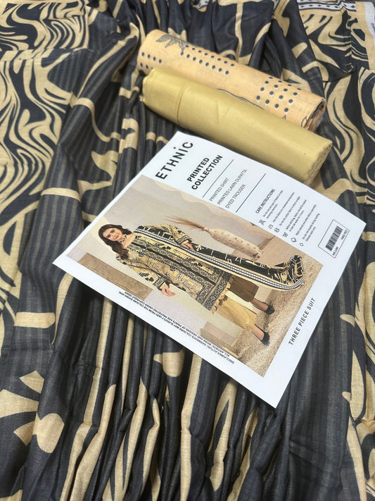 Ethnic Biscuit Printed 3Pcs