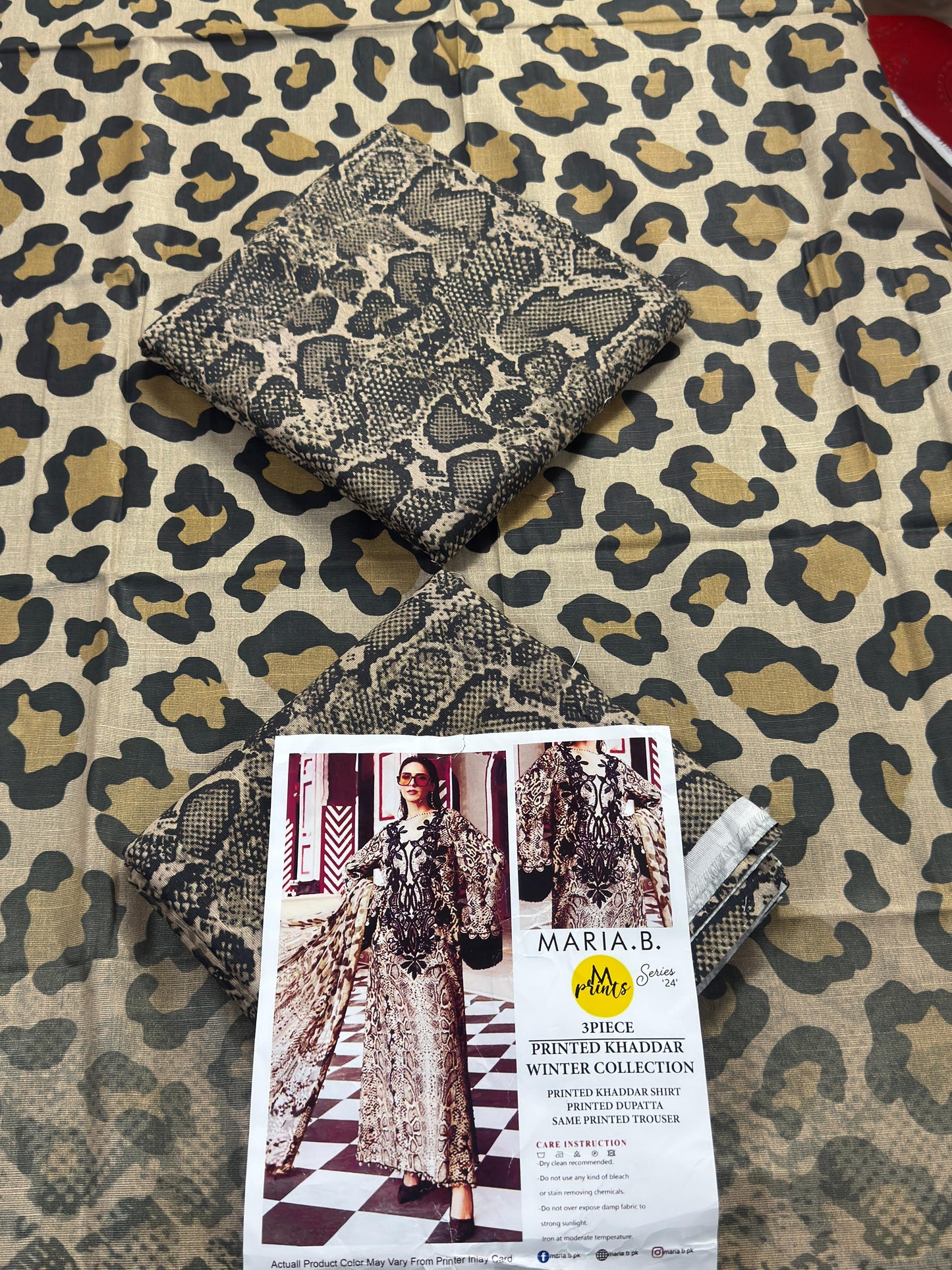 Maria.B 3-Piece Unstitched  Khaddar Collection 2026 🔥🧡