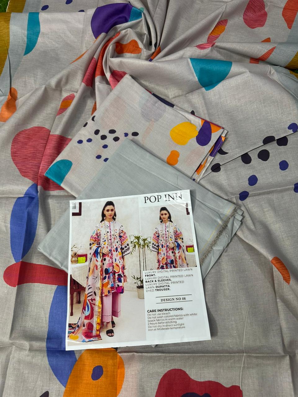 🌸 POPINN GULJEE 🌸 Lawn Unstitched 3 Pieces in Wholesale Price 🔥🧡