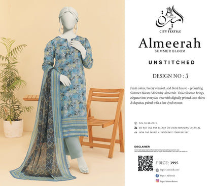 Almeerah 100% Original 🌷 3PC Unstitched In Wholesale Price 😱❤️