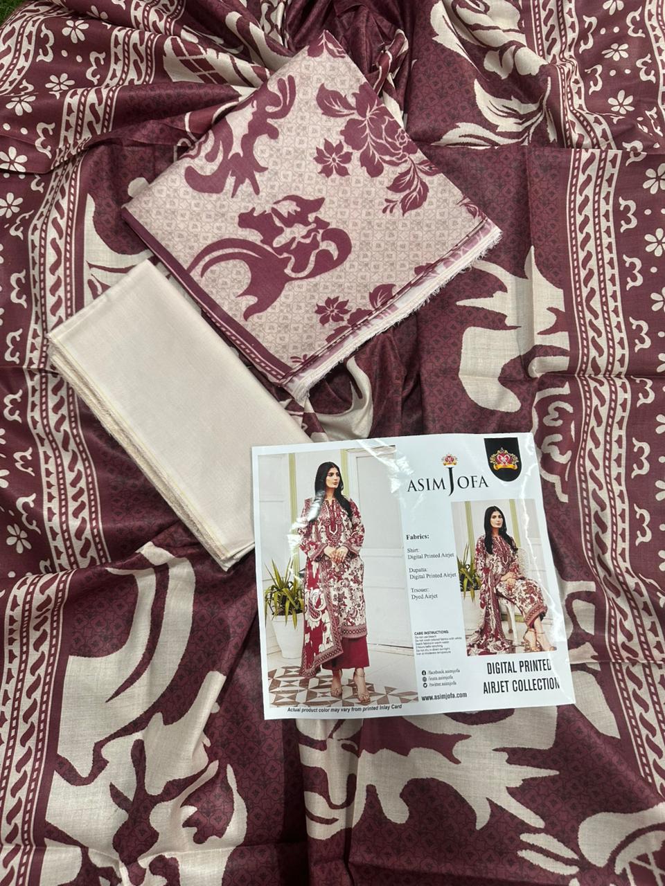 GulAhmed Unstitched Lawn 3 Pieces in Wholesale Price 🔥🧡