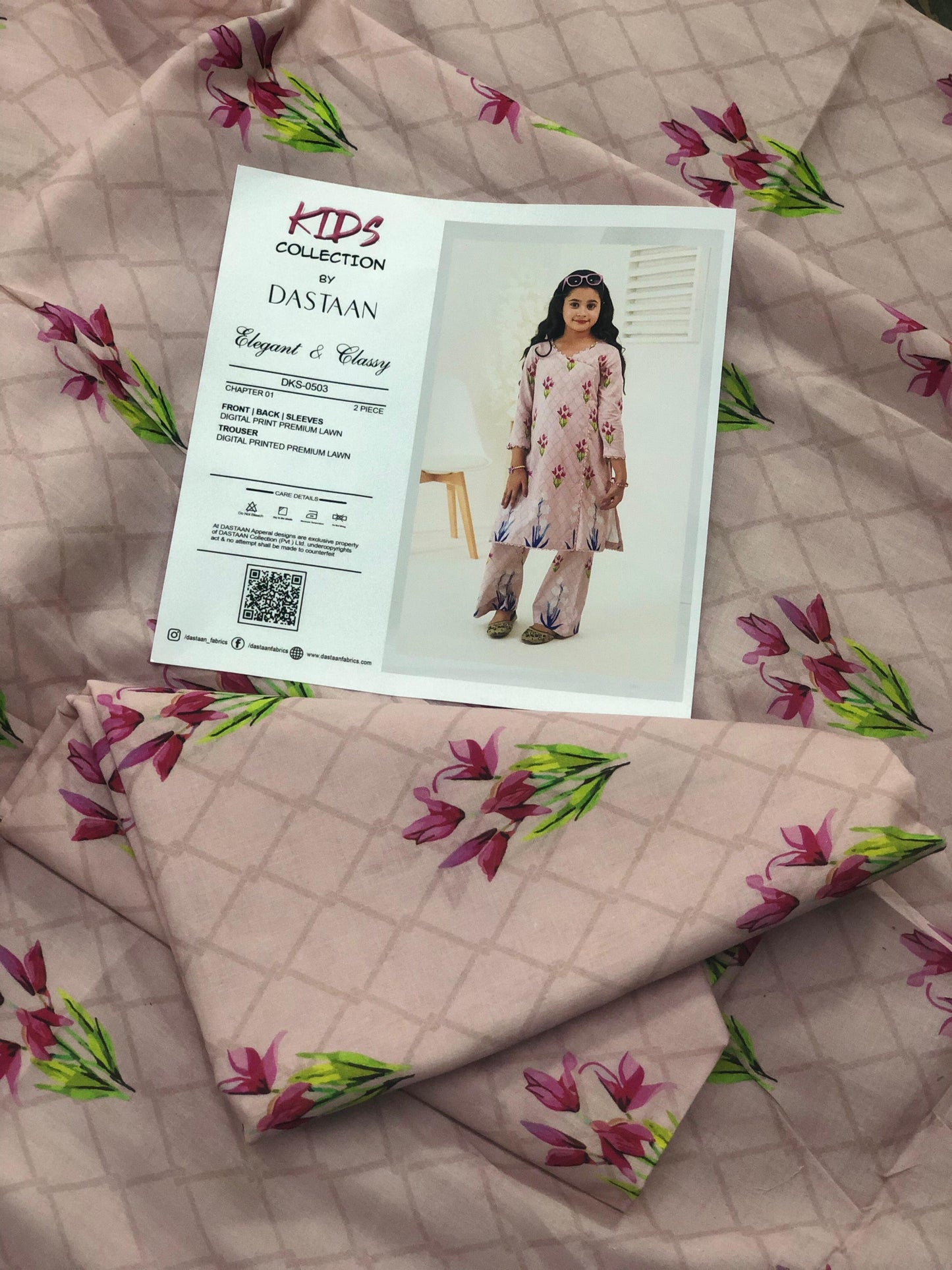 DASTAAN Unstitched Kids Collection Lawn 2 Piece 💕👧