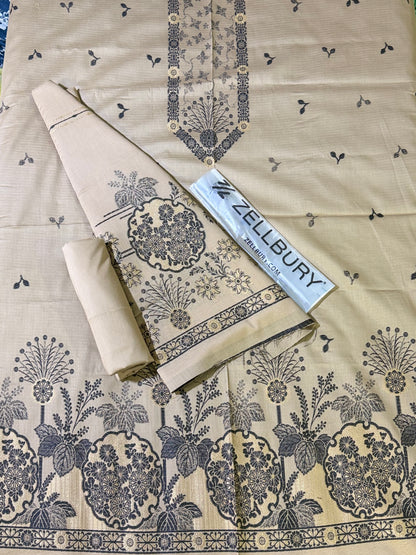 ✨ Zellbury Unstitched Jacquard 3-Piece Collection ✨ VOl-II