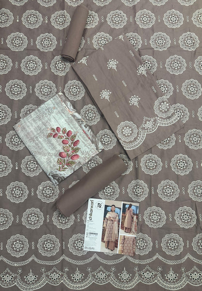 🌸✨ Zellbury Signature Unstitched Fancy Chikankari Luxury 3 Pieces ✨🌸
