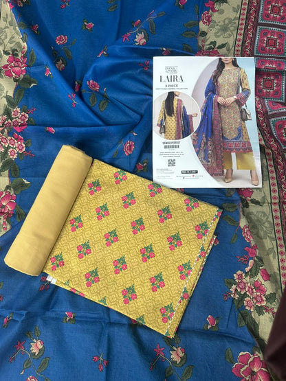 ❤️✨ SALITEX LAIRA VOL-2 ✨❤️
💯 100% ORIGINAL LAWN 🌸
👑 LAIRA by SANA & SARA 👑SSW6U3P38OUT