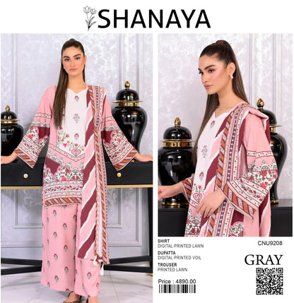 SHANAYA UNSTITCHED CORDSET STYLE 3 PIECE 🎉💜