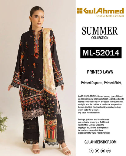 🌸 GulAhmed Summer Collection 2025 🌸 Premium 3 Piece Unstitched Lawn Suits featuring elegant digital prints and soft dyed cotton trousers.