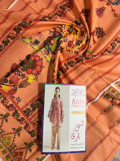🧸✨ Nanni Pari Kids Collection 2026 ✨🧸🌼 100% Original🌿 Pure Lawn Fabric 👕👖 Kids 2PC Cords Set🎨