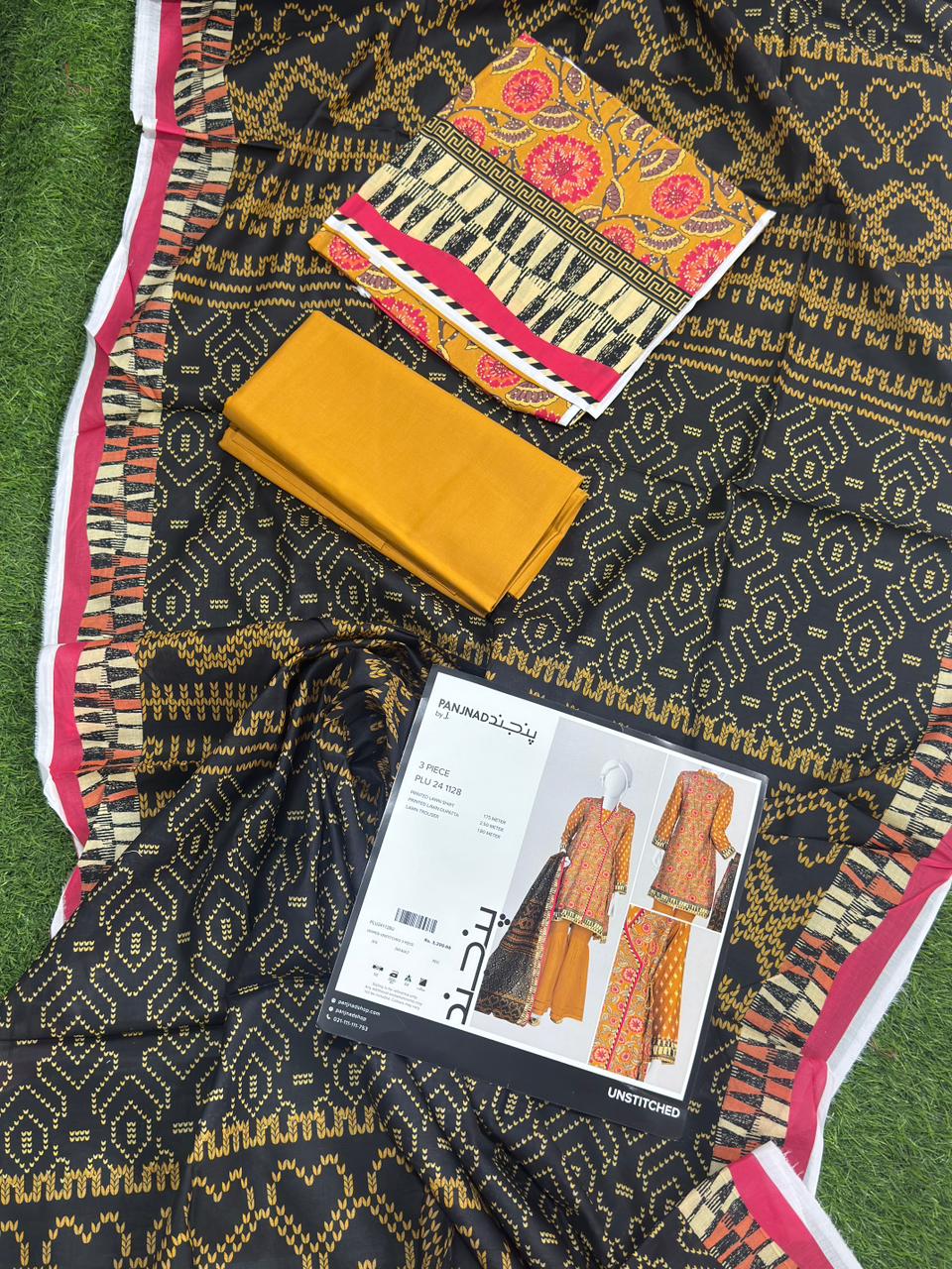 ✨J. PANJNAD 100% Original Unstitched 3 Piece✨
