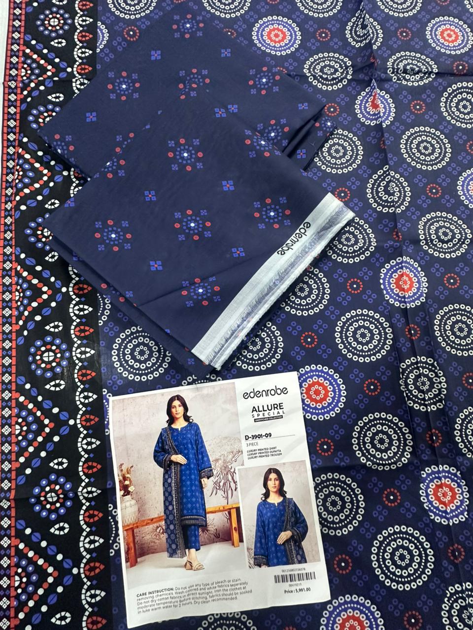 🌸 Edenrobe 🌸 Lawn Unstitched 3 Pieces in Wholesale Price 🔥🧡