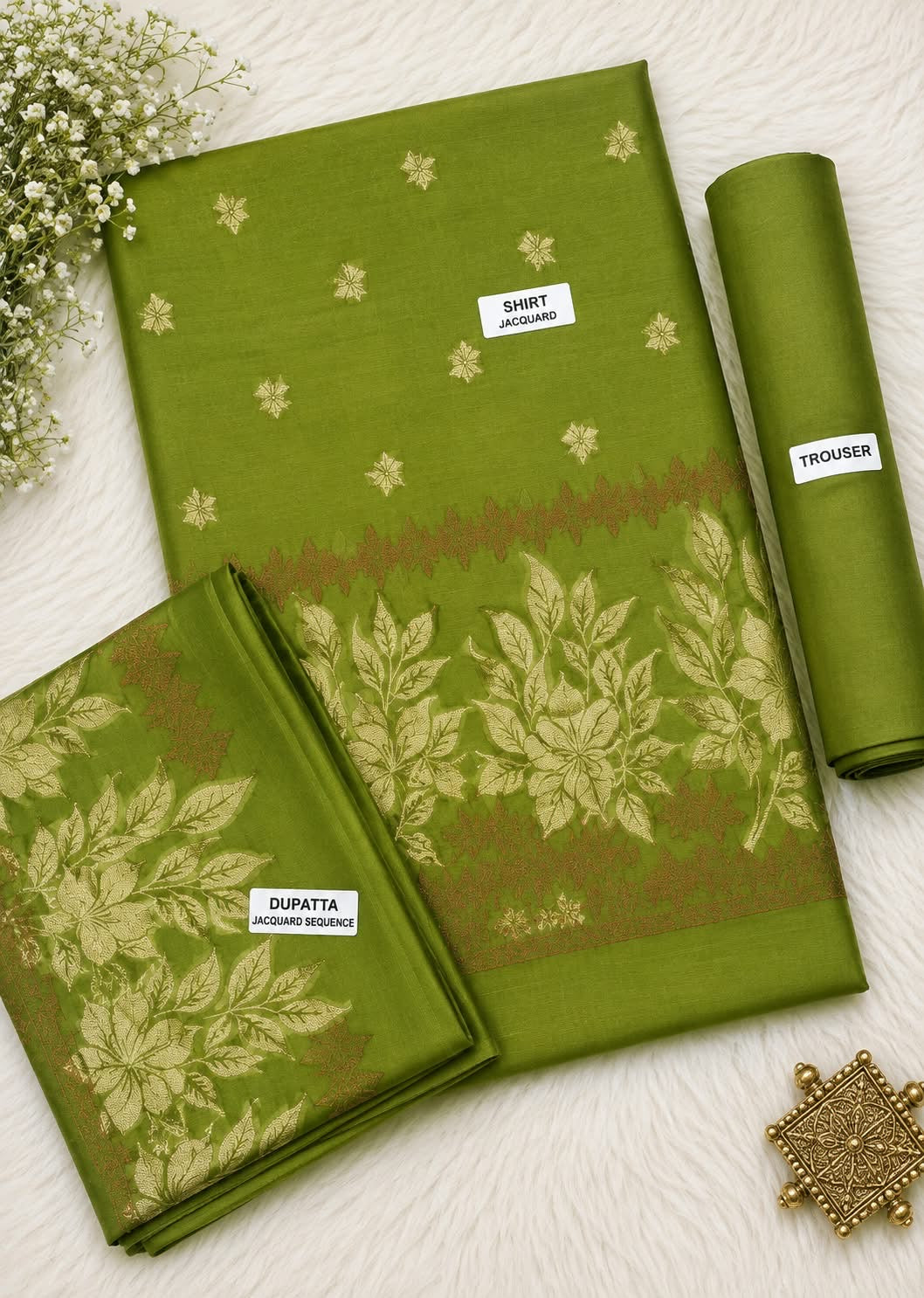 Zaman Mehandi Jacquard 3Pcs