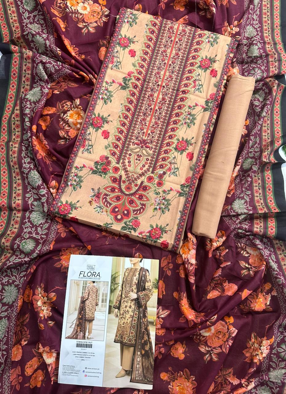SALITEX FLORA 100% Original Lawn ❤️  by SANA& SARA