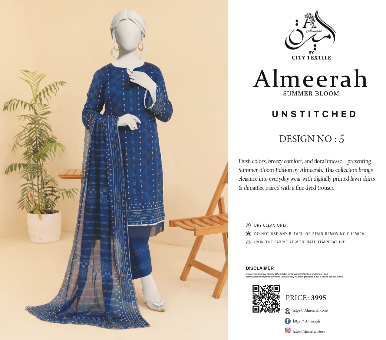 Almeerah 100% Original 🌷 3PC Unstitched In Wholesale Price 😱❤️