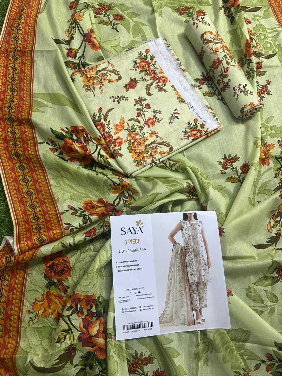 🌸 SAYA 🌸 Lawn Unstitched 3 Pieces in Wholesale Price 🔥🧡