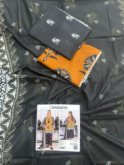 SHANAYA UNSTITCHED CORDSET STYLE 3 PIECE 🎉💜