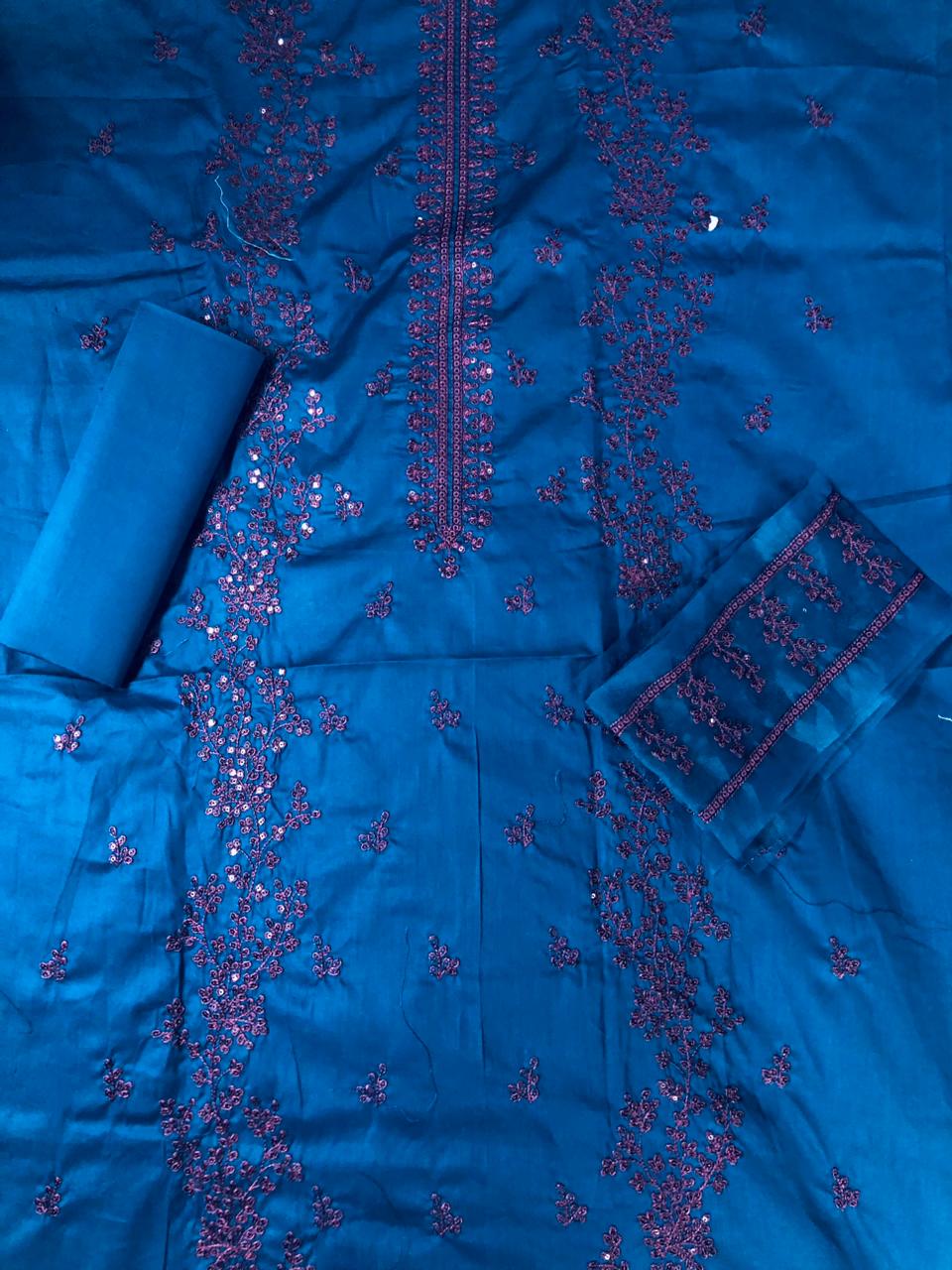 SAQAFAT 2 Piece Embroidered Lawn Suit | 100% Original | Heavy Embroidered Shirt & Dyed Trouser | Premium Lawn Collection 2025