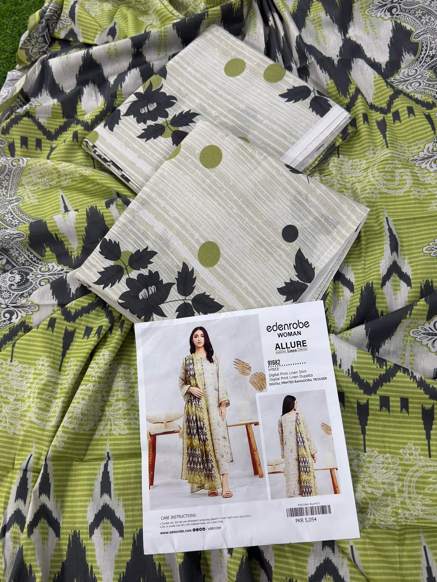 🌸 Edenrobe Banadora 🌸 Lawn Unstitched 3 Pieces in Wholesale Price 🔥🧡