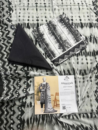 Almeerah 100% Original 🌷 3PC Unstitched In Wholesale Price 😱❤️