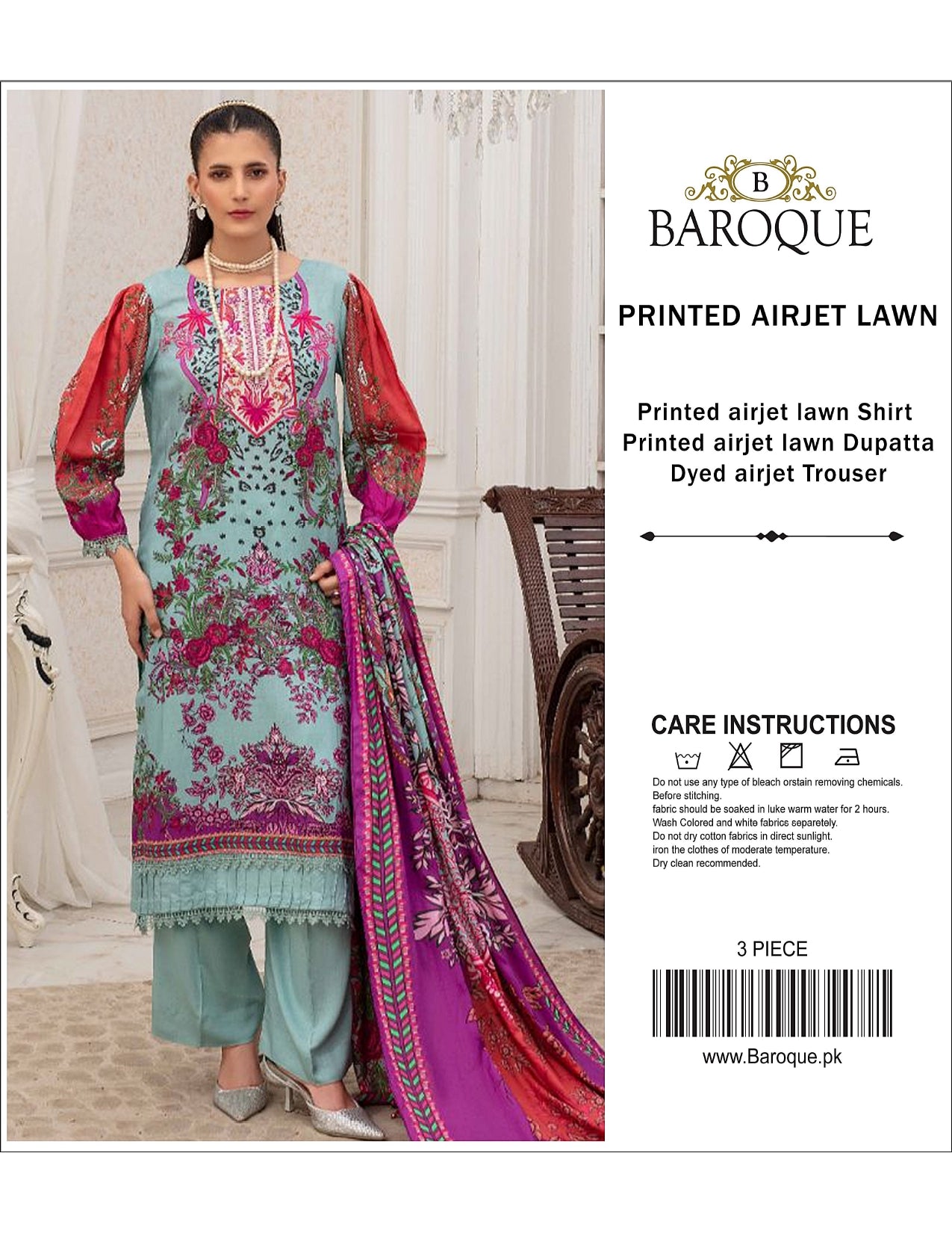 BAROQUE Lawn Printed 3PC In Wholesale Price 🥺🔥