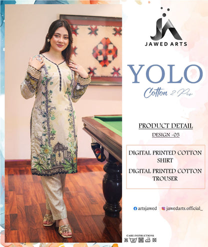 YOLO 100% ORIGINAL COTTON by Jawed Arts 🌷❤️