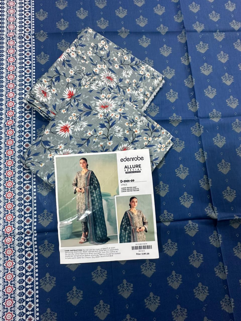 🌸 Edenrobe 🌸 Lawn Unstitched 3 Pieces in Wholesale Price 🔥🧡