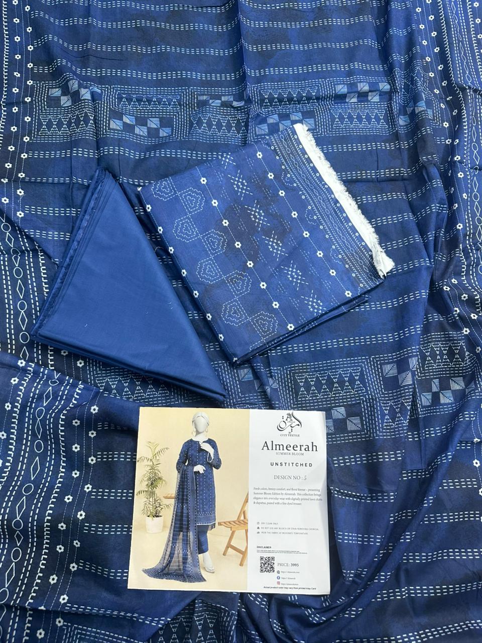 Almeerah 100% Original 🌷 3PC Unstitched In Wholesale Price 😱❤️