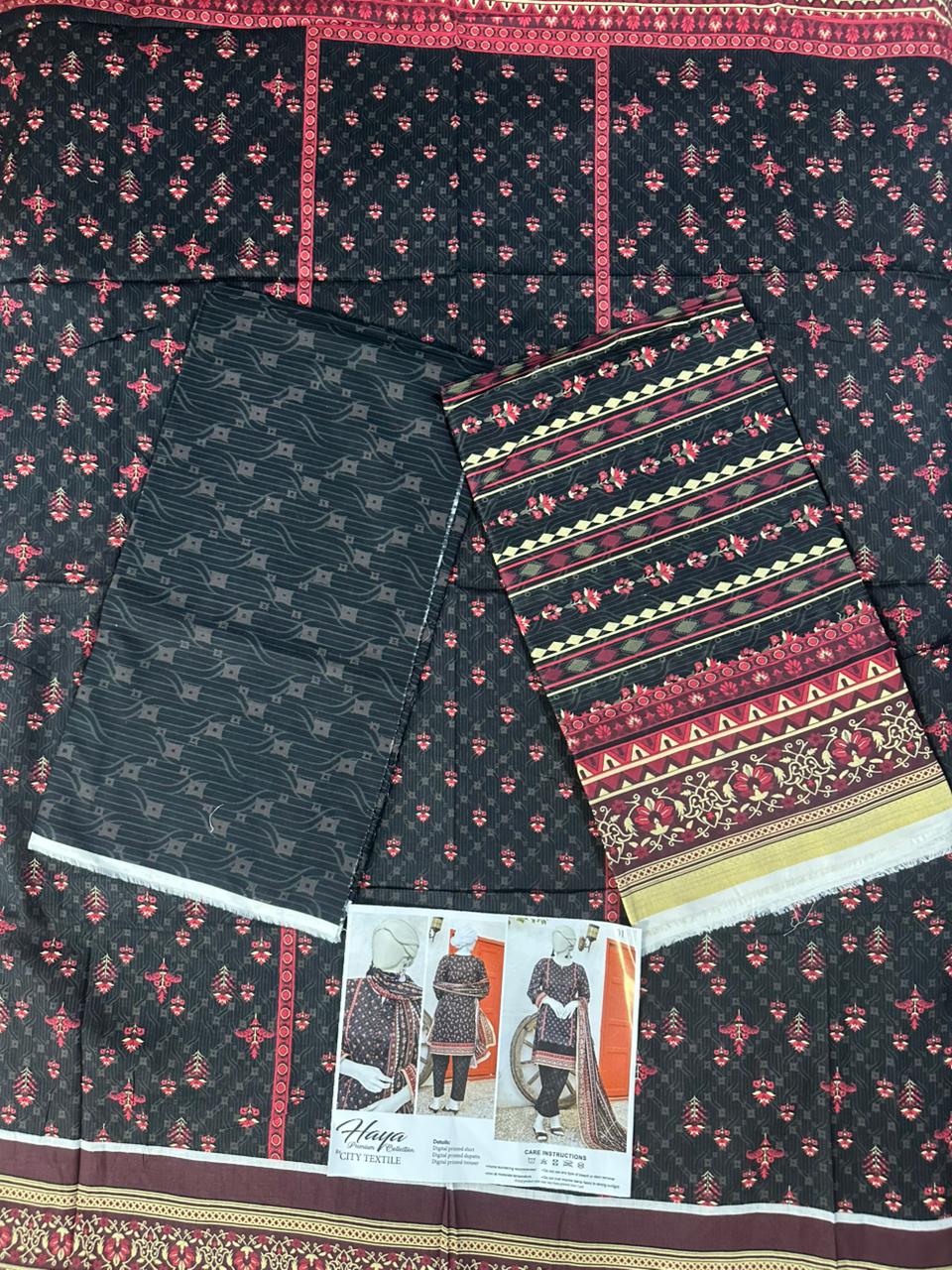 HAYA 100% Original 🌷 3PC Unstitched In Wholesale Price 😱❤️