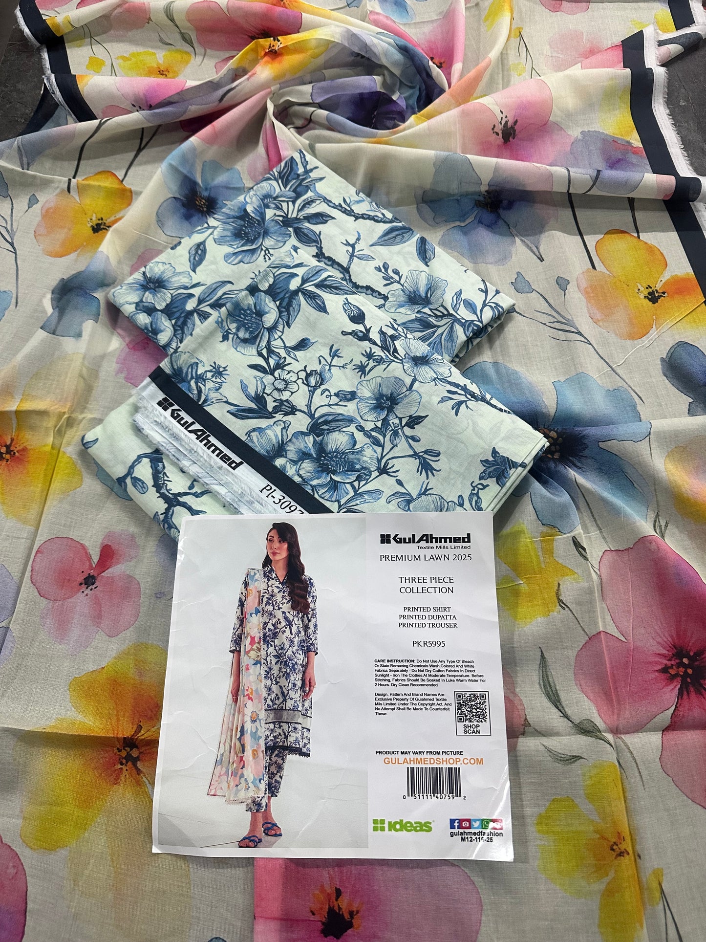 🌸 GulAhmed New Collection 2025 🌸💎 3 Piece Unstitched Airjet Lawn Collection 💎